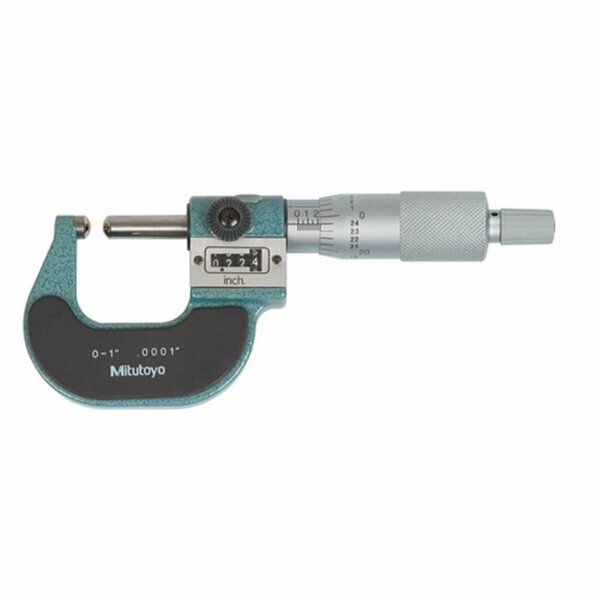 Beautyblade 1 in. Range Counter Micrometer with Spherical Anvil & Spindle BE3723794